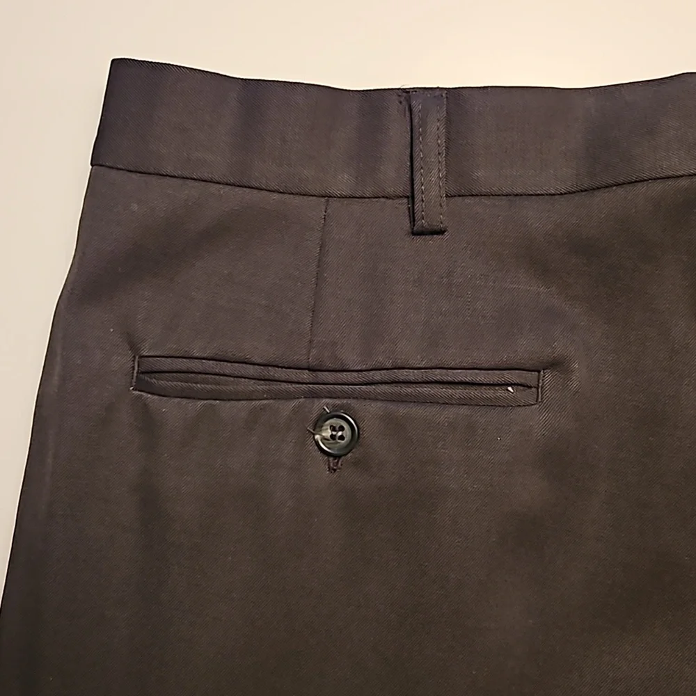 Gianfranco Ruffini Italy 100% Wool Double Breasted Olive Suit 43R / 35.5X31.25 - Picture 8 of 14